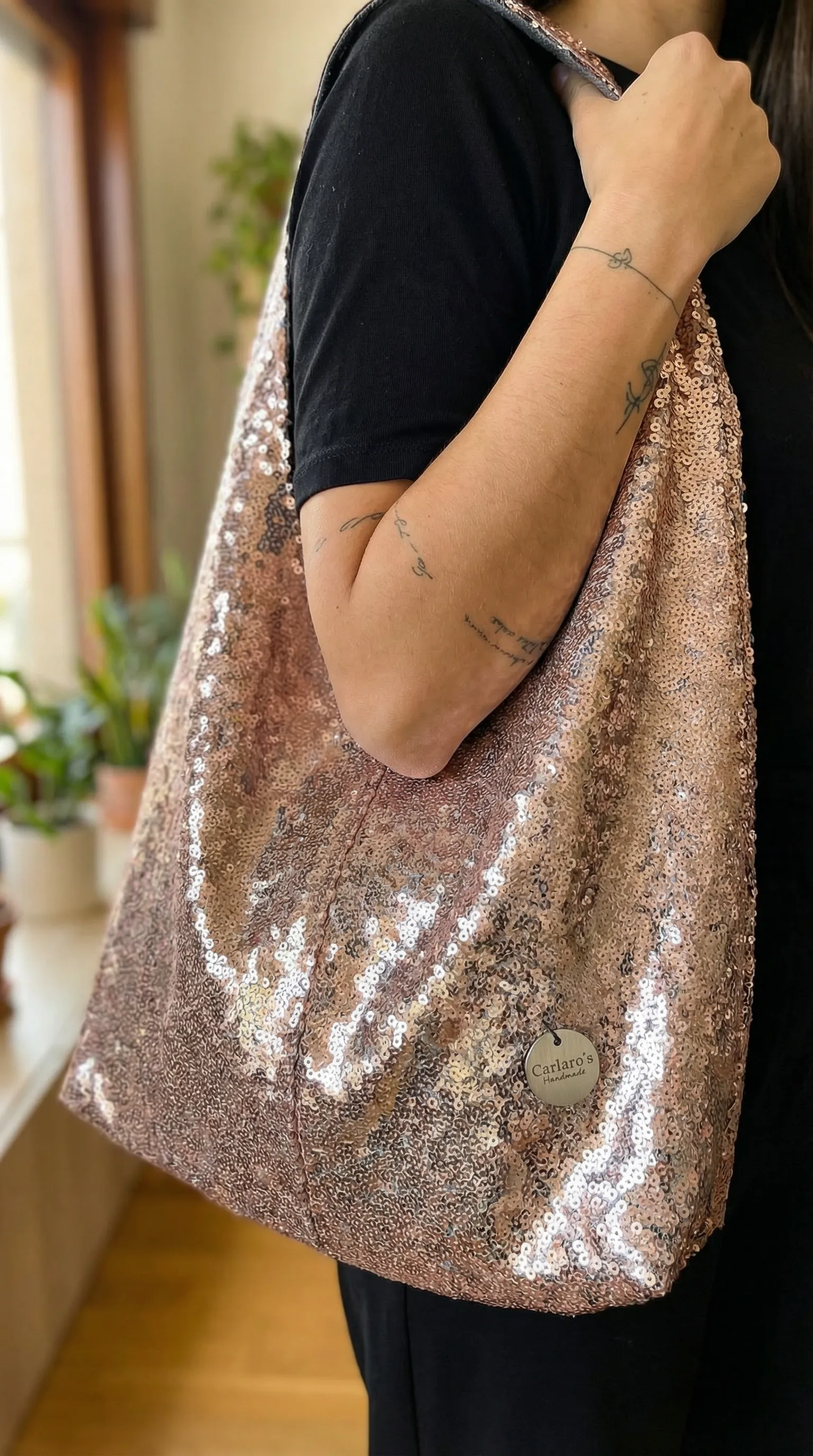 Bag Lentejuelas Rosa Palo - Imagen campaña 3